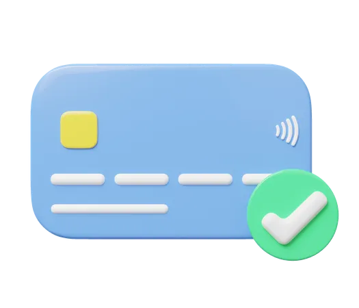 Approved Card Payment 3D Icon