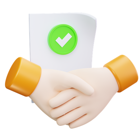 Approved Contract  3D Icon