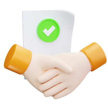 Approved Contract  3D Icon