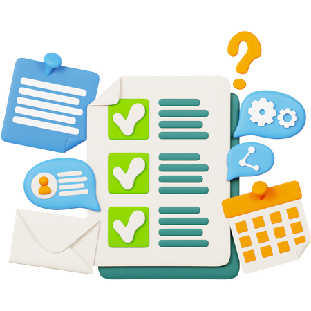Approved Contract  3D Icon