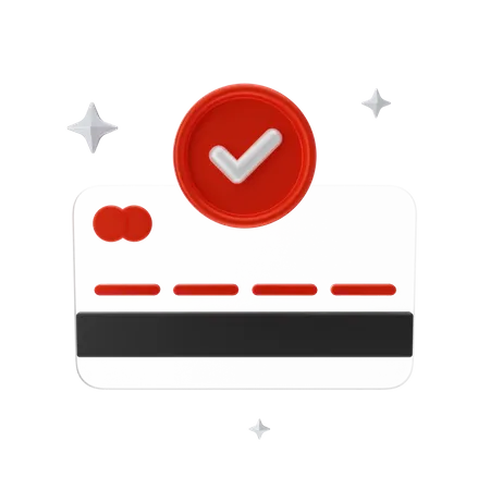 Approved Credit Card  3D Icon