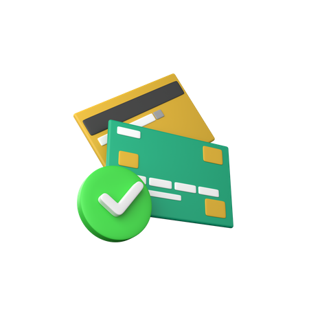 Approved Credit Card  3D Icon