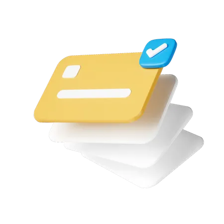 Approved Credit Card  3D Icon