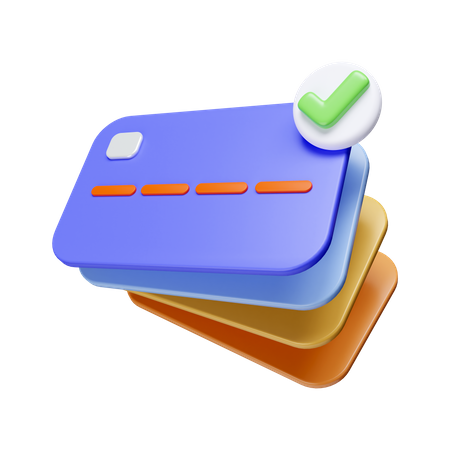 Approved Credit Card  3D Icon