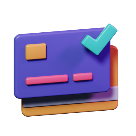 Approved Credit Card 3D Icon