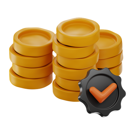 Approved Currency  3D Icon