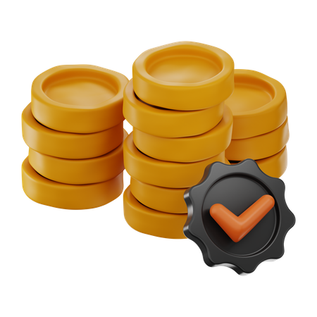 Approved Currency 3D Icon