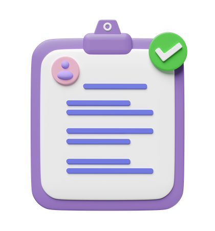 Approved Cv  3D Icon