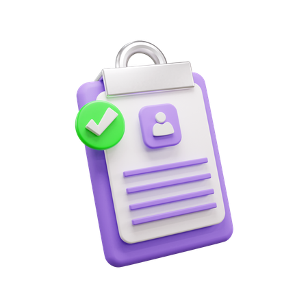 Approved Cv  3D Icon