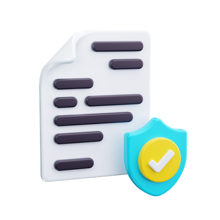 Approved document  3D Icon