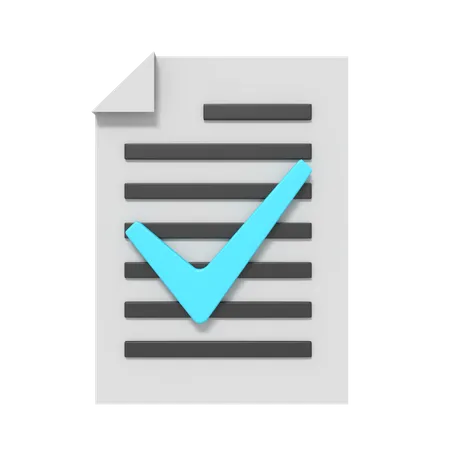 3 D Icon Of Data On Document Fix 3D Icon