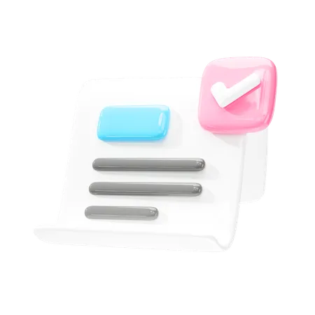 3 D Illustration Of Clipboard Task Management Todo Checklist Icon 3D Icon
