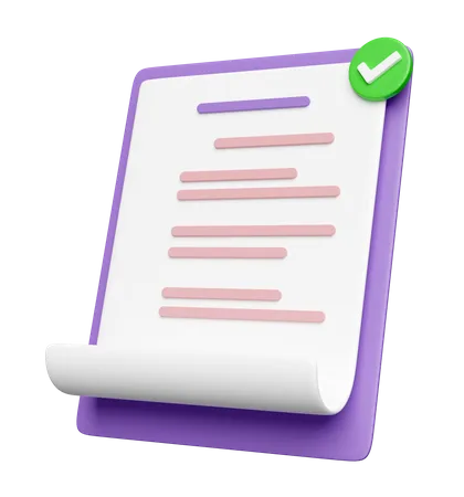 White Clipboard Checklist Paper With Check Isolated Project Plan Business Strategy Concept 3D Icon