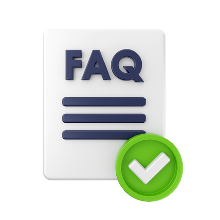 Approved Faq Document 3D Icon