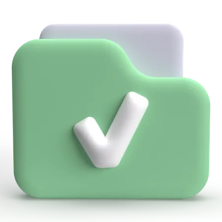 Approved File  3D Icon