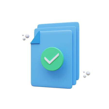 Approved File  3D Icon