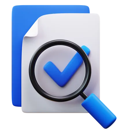 Approved File Search  3D Icon