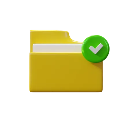 Approved Folder  3D Icon