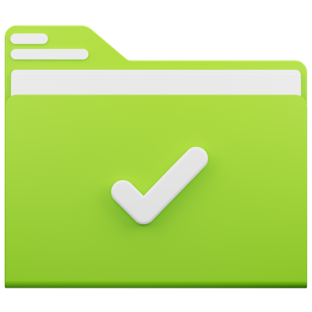 Approved Folder  3D Icon