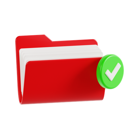 Approved Folder  3D Icon