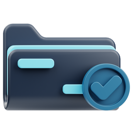 Approved Folder  3D Icon