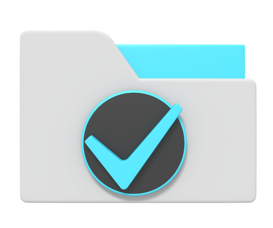 Approved Folder  3D Icon