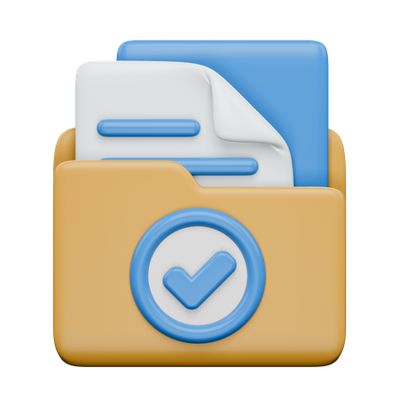 Approved Folder  3D Icon