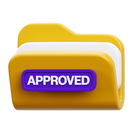 Approved Folder  3D Icon