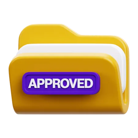 Approved Folder  3D Icon