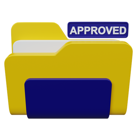 Approved Folder  3D Icon