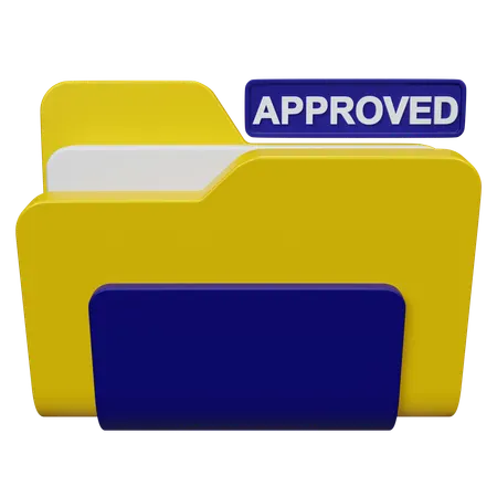 Approved Folder  3D Icon
