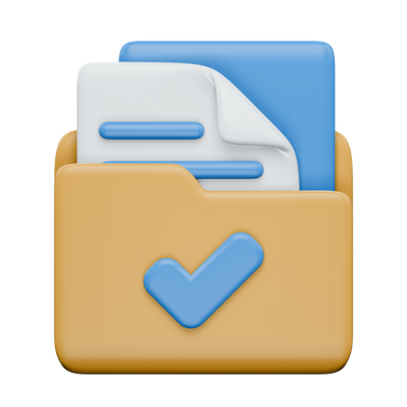 Approved Folder  3D Icon