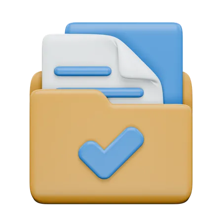 Approved Folder  3D Icon