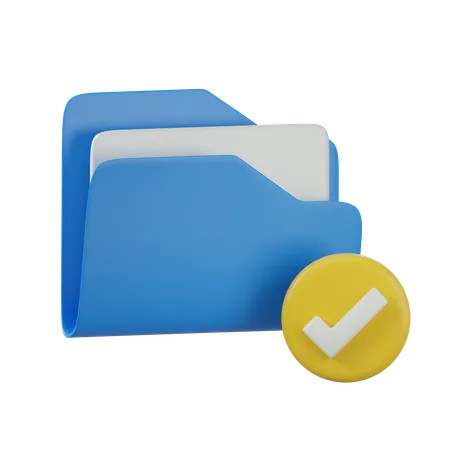 Approved Folder  3D Icon