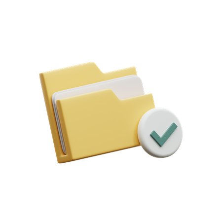 Approved Folder  3D Icon