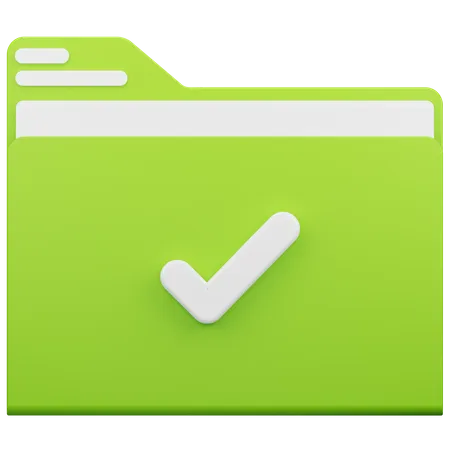 Approved Folder  3D Icon