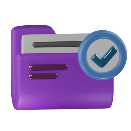 3 D Render Cute Icon Illustration Folder File Format Document 3D Icon