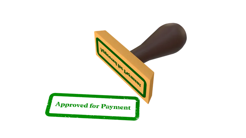 Approved For Payment  3D Icon