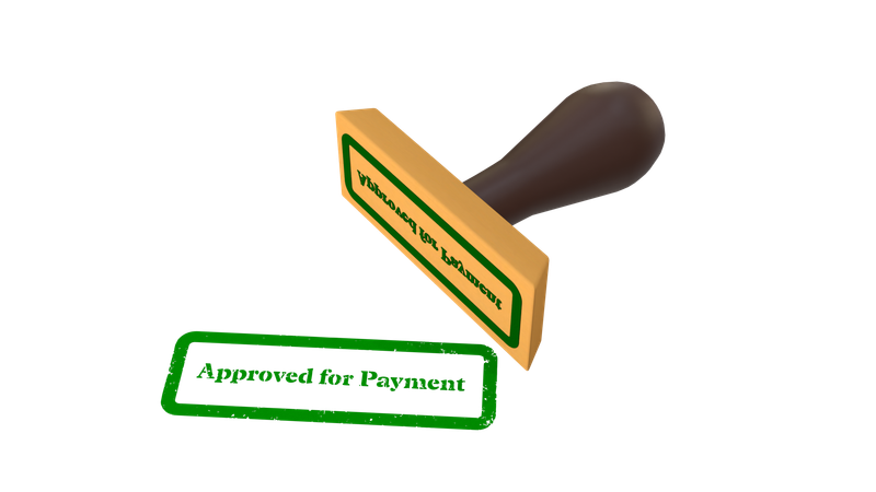 Approved For Payment  3D Icon