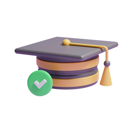 Approved Graduation  3D Icon