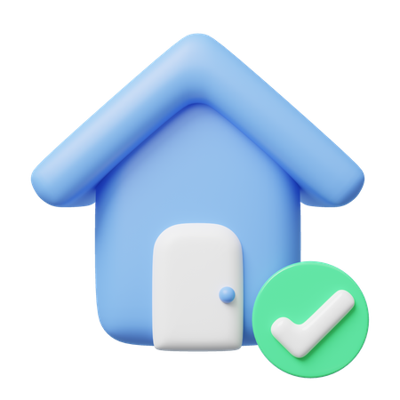 Approved Home  3D Icon