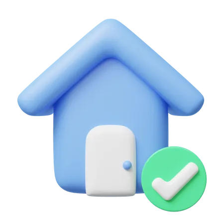 Approved Home  3D Icon