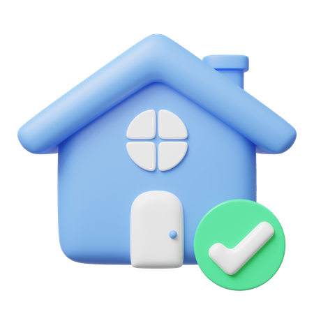 Approved Home  3D Icon