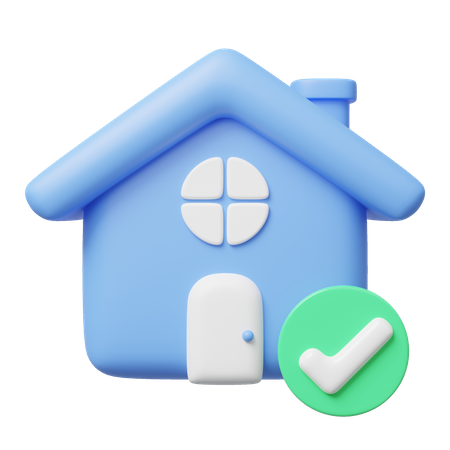 Approved Home  3D Icon