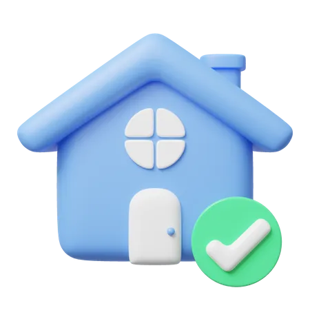 Approved Home  3D Icon