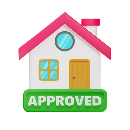 Approved House  3D Icon