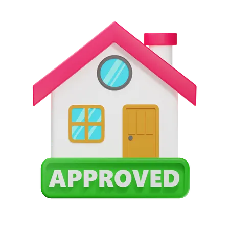 Approved House  3D Icon