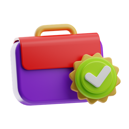Approved Job  3D Icon
