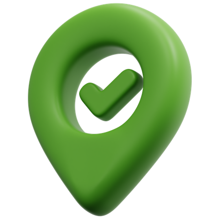 Approved Location  3D Icon