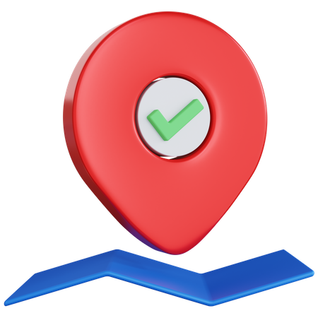 Approved Location  3D Icon